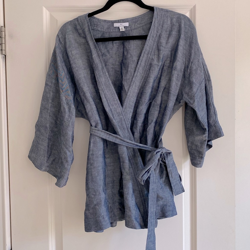 - H by Halston wrap blouse